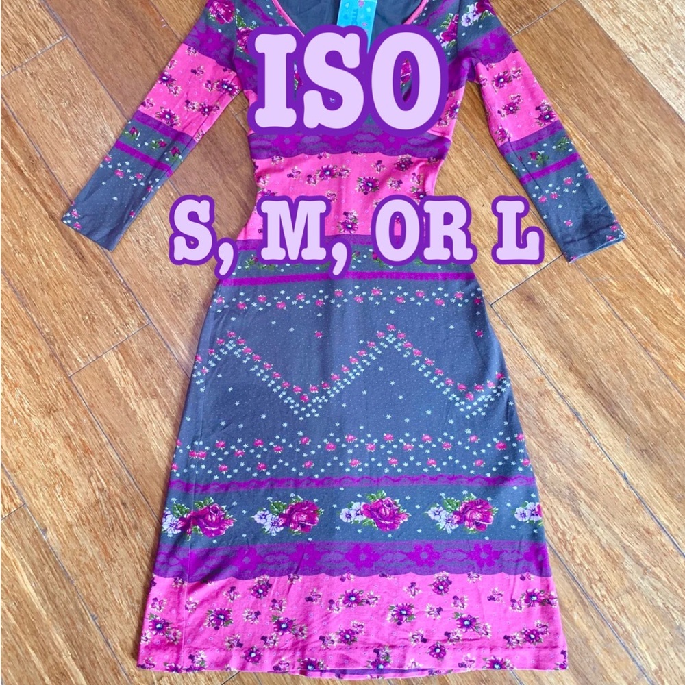 ISO BETSEY JOHNSON FLORAL DRESS